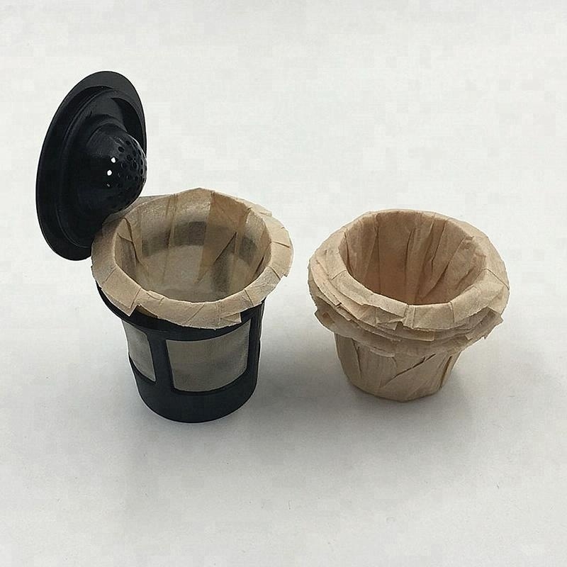 K cup filter Keurig Mahine use coffee paper bags paper filters to take ground coffee