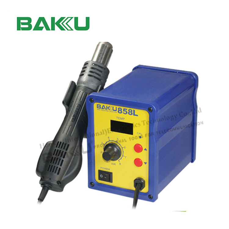 BAKU BK-858L High-quality 110V/220V LED plastic Digital SMD welding hot air heat gun for repair cellphone