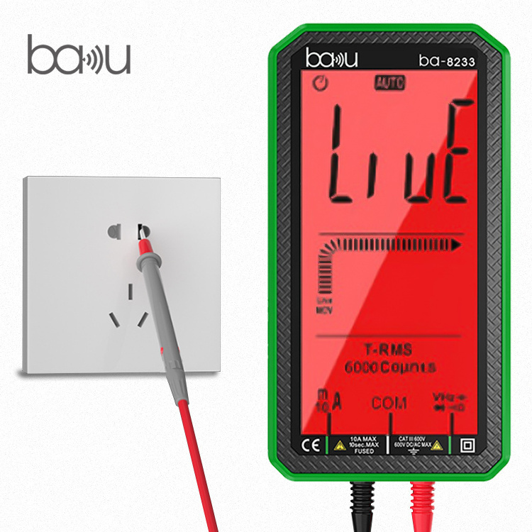 BAKU ba-8233 multi tester digital multimeter auto rang mini multimeter with LED screen