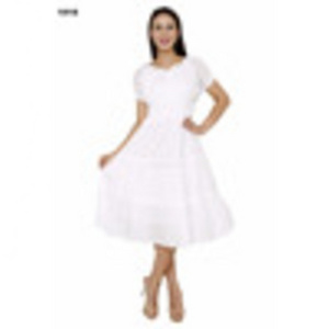 Hot Selling Dress Cotton Umbrella Dress White Cotton Lace Embroidery Dress Resort Wear for Women At Market Price