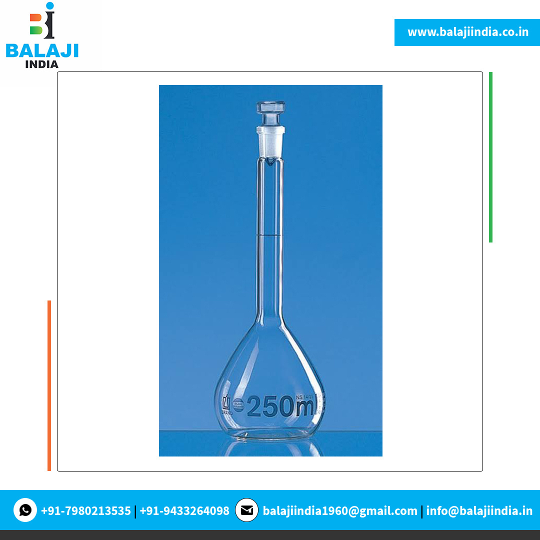 Premium Quality Wholesale Borosilicate Glass Made Test Perform in Laboratory Supply Glass Volumetric Flask at Reliable Price