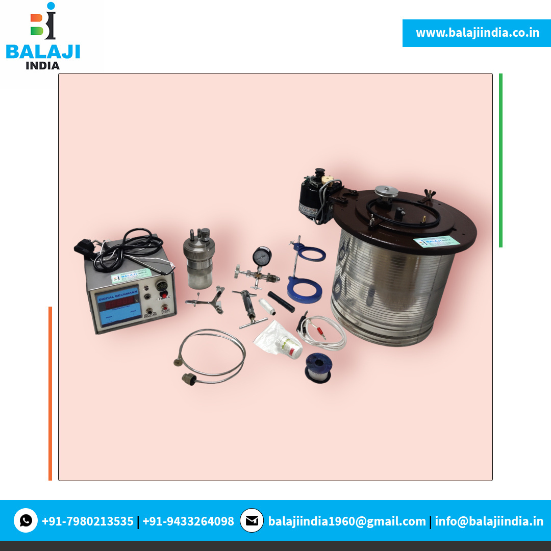 Animal Feed Research and Coal Analysis Use Mild Steel with Powder Coating Testing Equipment Digital Bomb Calorimeter from India