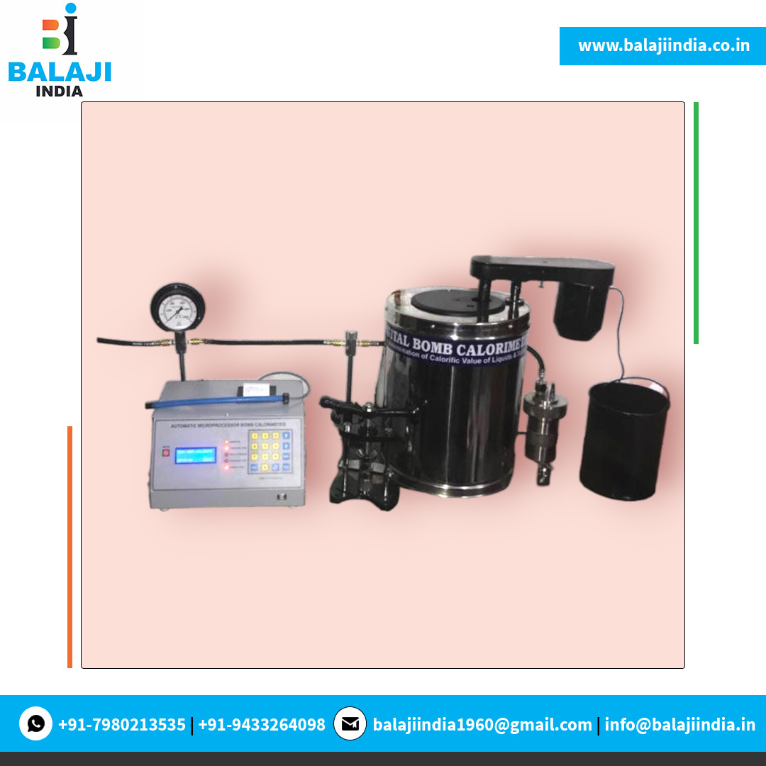 Indian Exporter of Fuel Analysis Food & Nutrition and Oil Analysis Testing Equipment Automatic Bomb Calorimeter from India