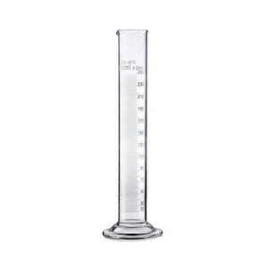 Indian Manufacturer of Best Quality Lab Supplies Borosilicate Glass Rain Measure Cylinder for Perform Test in Laboratory Use