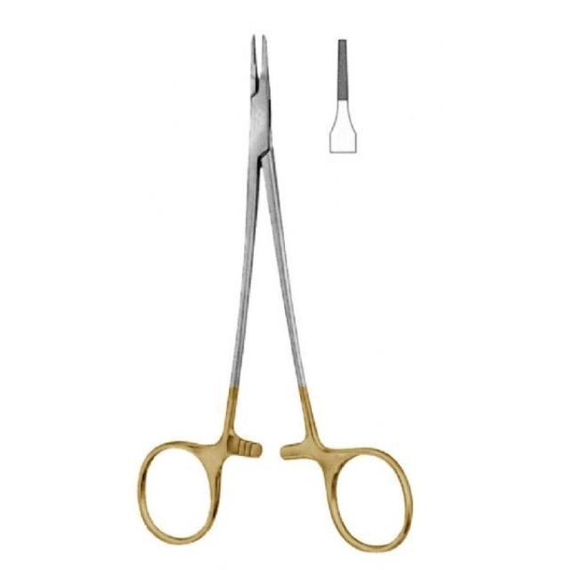 Stainless Steel with Gold Handle Needle Holder TC Dental Surgical Forceps