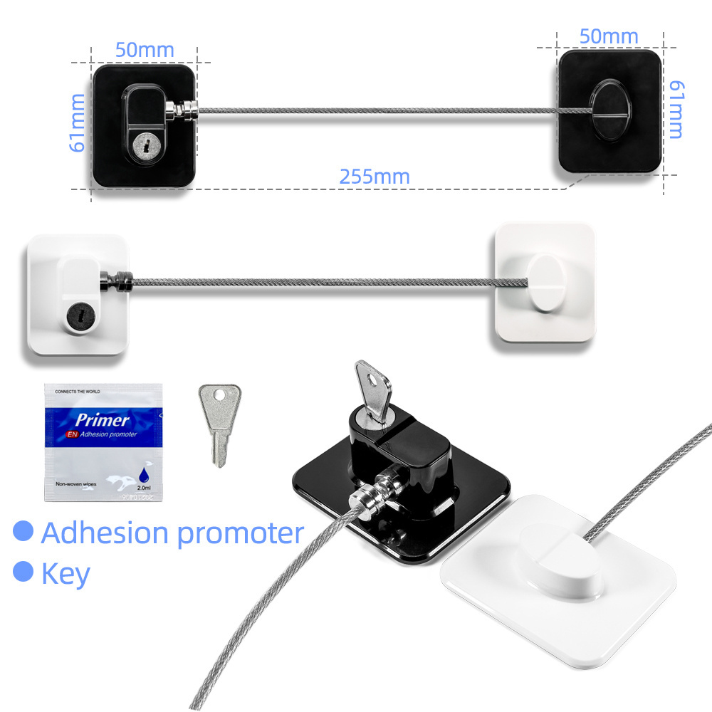 Child Safety Locks Refrigerator Lock for Fridge, Cabinets, Drawers, Dishwasher, Toilet