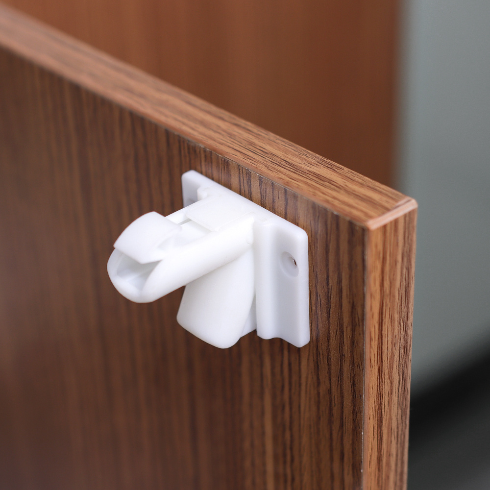 Eco-friendly Upgraded Invisible Baby Proofing Locks White Anti-pinch Hand Drawer Cabinet Door Child Safety Lock  for Babies