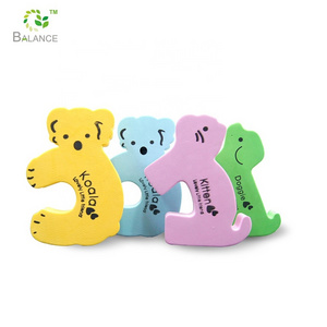 Colorful cute door stopper U shape door slam guard baby finger protector guard