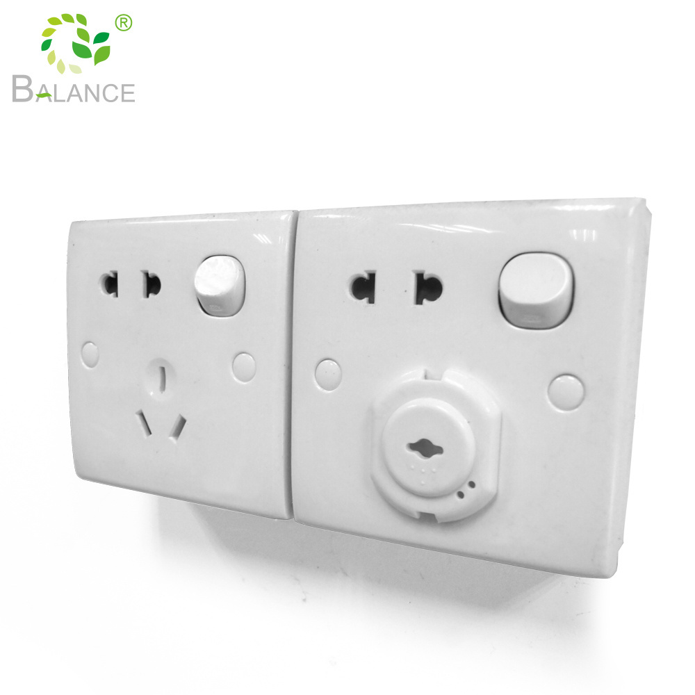 Baby proofing thin kids socket protective cover kid power outlet child safety plug electric protector socket cover