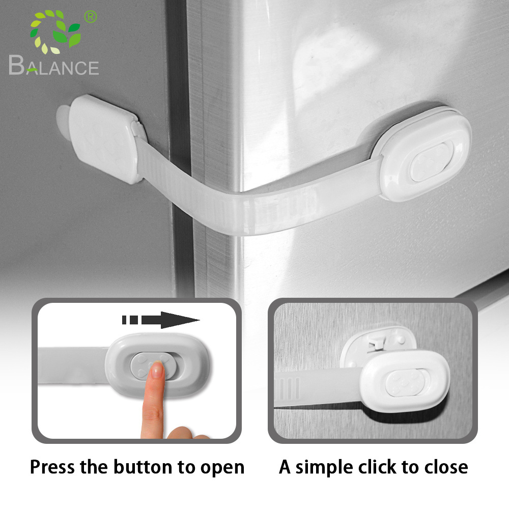 hot selling baby safety lock childproof plastic drawer lock refrigerator door lock