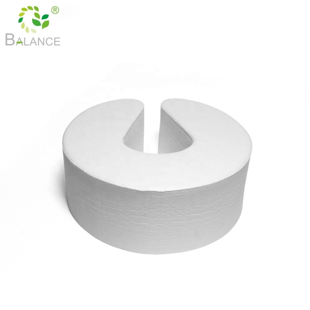 Baby Safety Door Finger Pinch Guards Child Proof Door Slam Stopper White EVA Foam Door Stopper Prevents Fingers Injuries