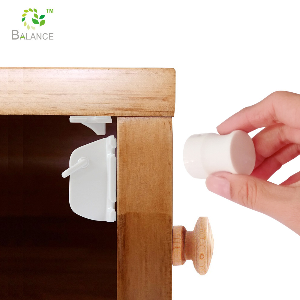 Popular hidden magnetic lock drawer cabinet door locks set baby safety drawer lock