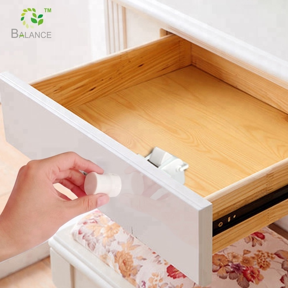 Hot sale magnet cupboard baby proof lock set glass door child kids drawer magnetic baby safety locks