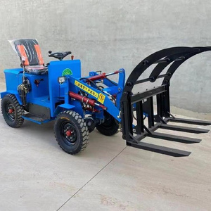 Diesel/Electric Mini small Wheel Backhoe Loader for  Construction Works