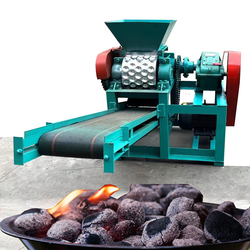 high pressure efficiency Ball Press coal large capacity BBQ Charcoal Briquettes Making Machine