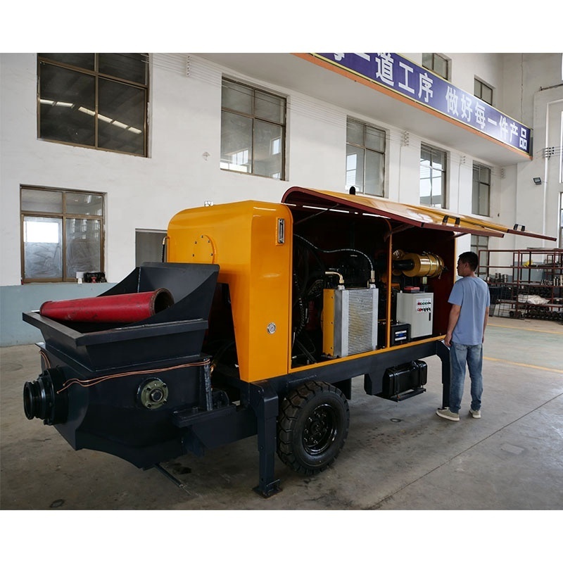 30-40m3/h Diesel trailer concrete pump concrete pumping machine for price