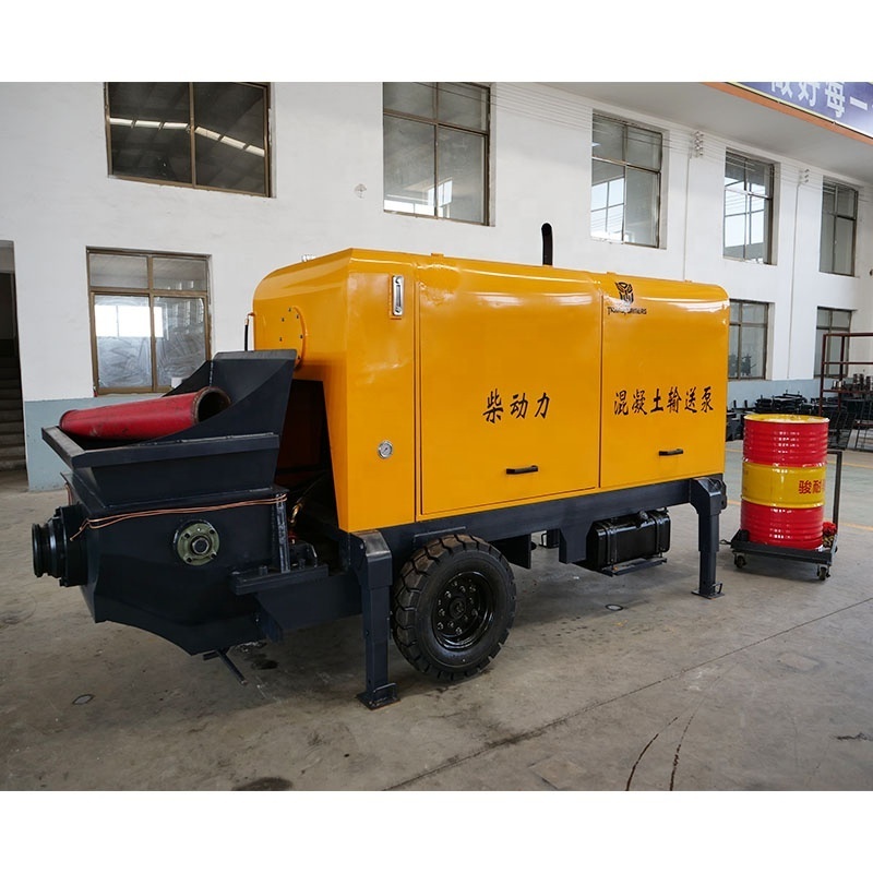 30-40m3/h Diesel trailer concrete pump concrete pumping machine for price