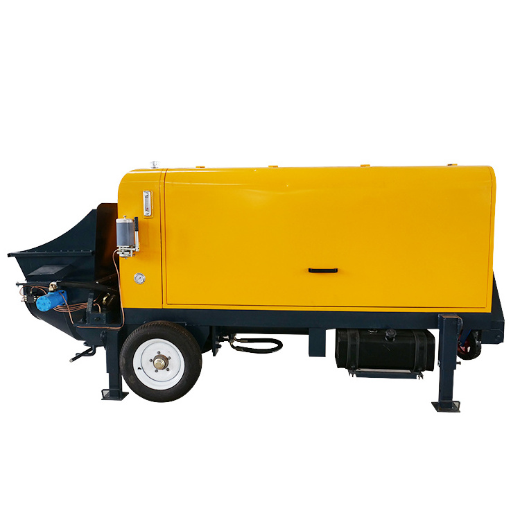 Diesel trailer concrete mixer pump for 30mm material