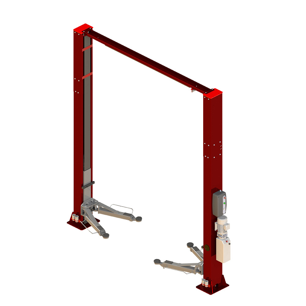 mechanical auto garage clear floor two post car lift hydraulic car lift 2 post 4 ton 2 post car lift for workshop equipment