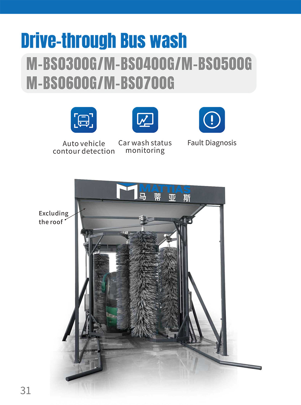 bus/double-decker bus/van washing car wash machine fully automatic car wash machine automatic car washer