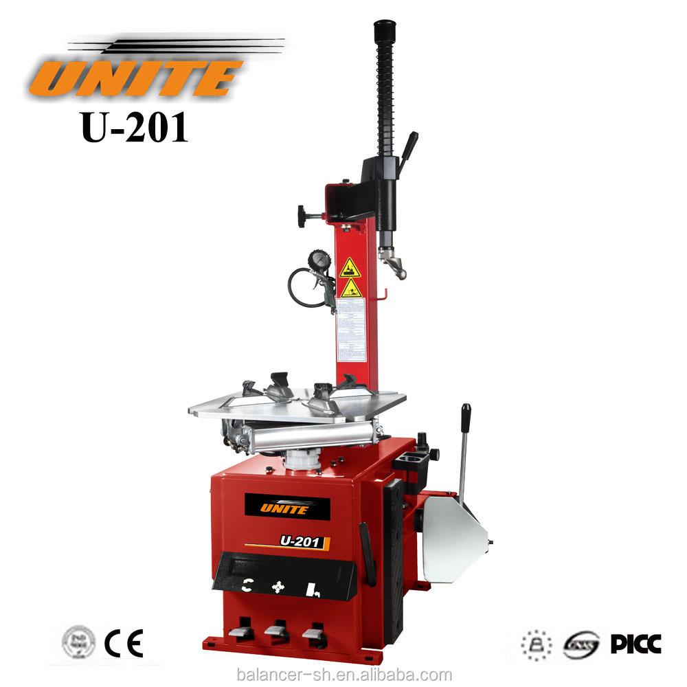 UNITE U-201 Semi-automatic Car Tire Changer with CE swing arm tire changer machine for tire fitting