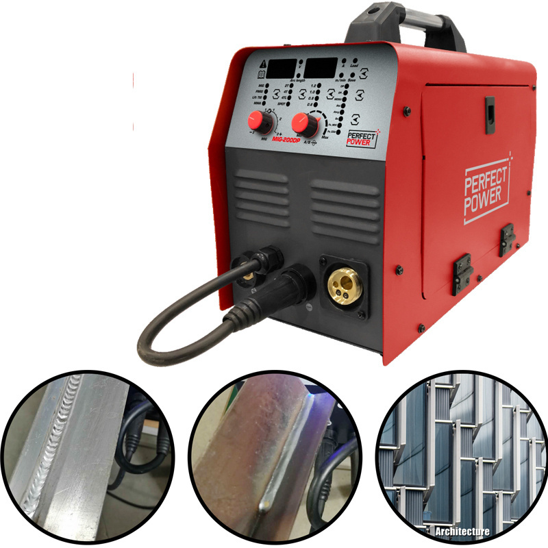 Factory NEW 4 IN 1 MMA TIG MAG MIG Welder 200 AMP 110/220V IGBT Aluminum CO2 NO GAS Welders Mig Inverter Welding Machine