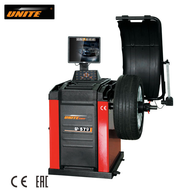 U-579 Wheel balancer machine with automatic measuring and high precision tyre balancing laser light Wheel Balancing Machine