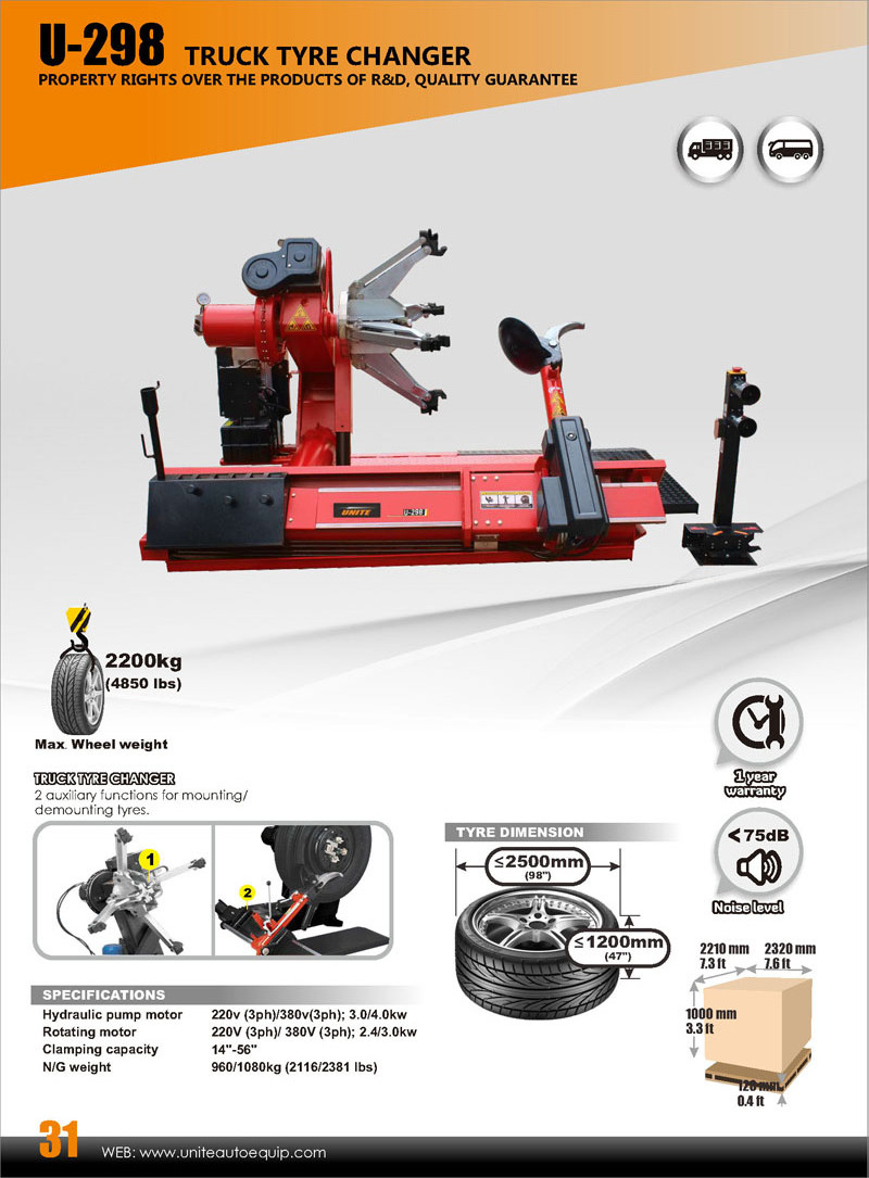 Unite U-298 Truck Tyre Changer 14~56