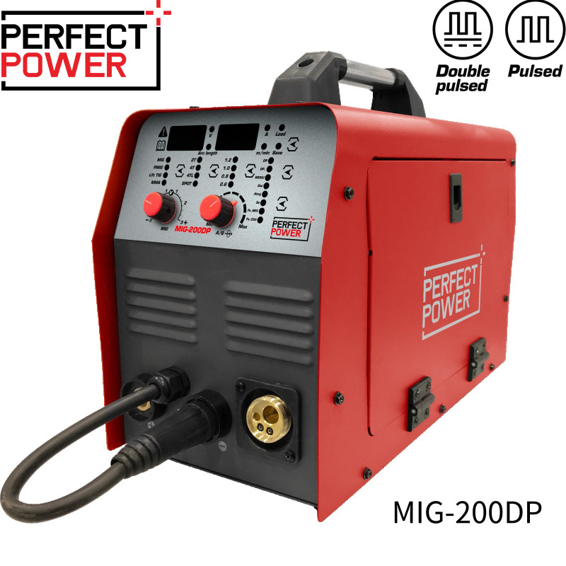 Factory NEW 4 IN 1 MMA TIG MAG MIG Welder 200 AMP 110/220V IGBT Aluminum CO2 NO GAS Welders Mig Inverter Welding Machine