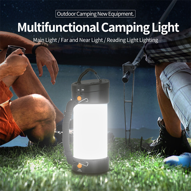 Emergency Portable Camping Lantern 4 Light Modes Flashlight Outdoor Rechargeable Led Tent Camping Light