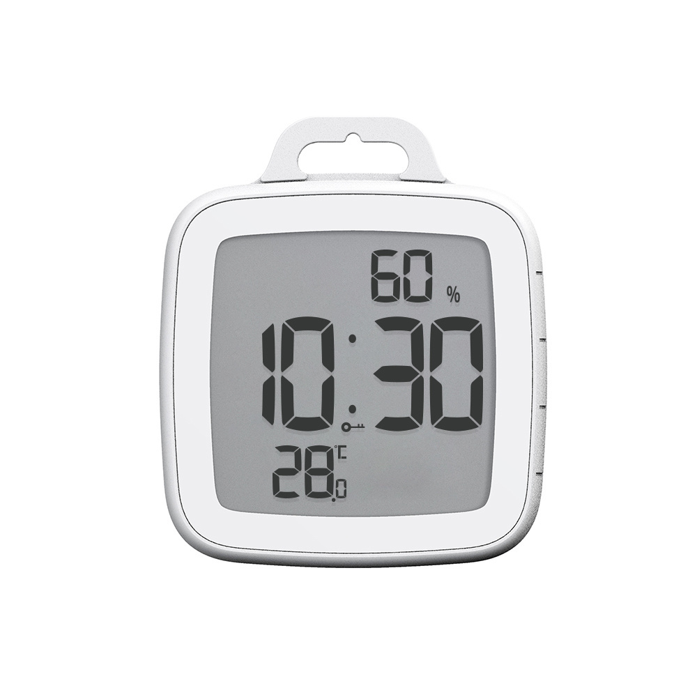 Home Digital Wall Clock Suction Up Bathroom Smart Shower Clock Water Resistant Wall Timer Clock