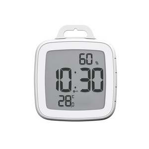 Home Digital Wall Clock Suction Up Bathroom Smart Shower Clock Water Resistant Wall Timer Clock