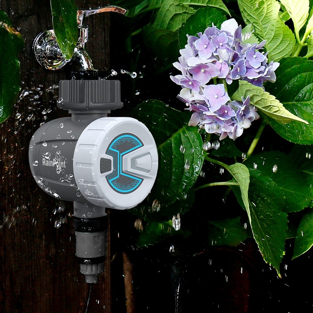 Rainpoint Irrigation Controller Smart Wireless Hose Faucet Timer for Garden Wi-Fi Water Timer