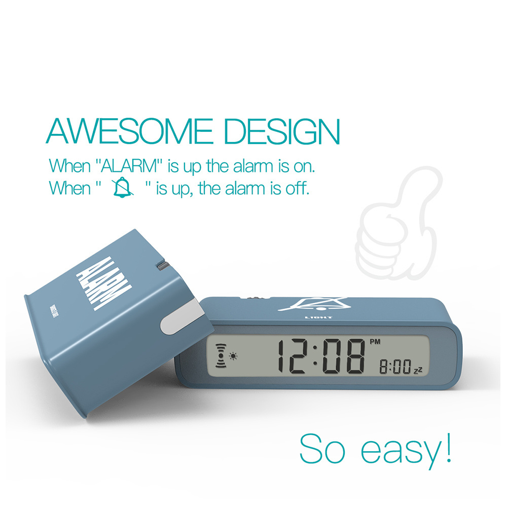 Awesome Design Atomic Flip Clock RC Alarm Clock with Snooze Light and Emergency Light