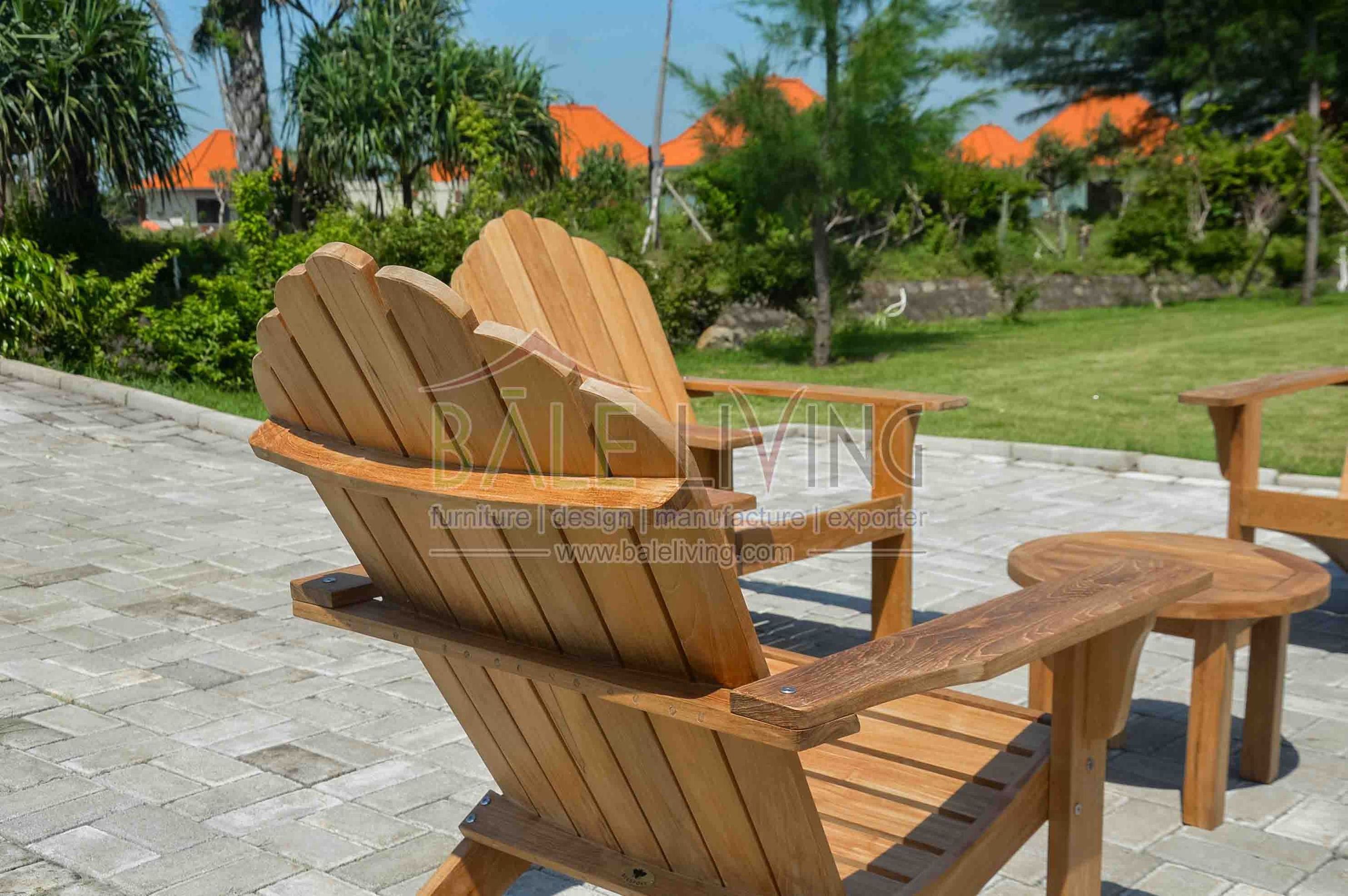 Wooden Beach Chair Dominica Adirondack Chair Teak Wood, Used For Beach Chair