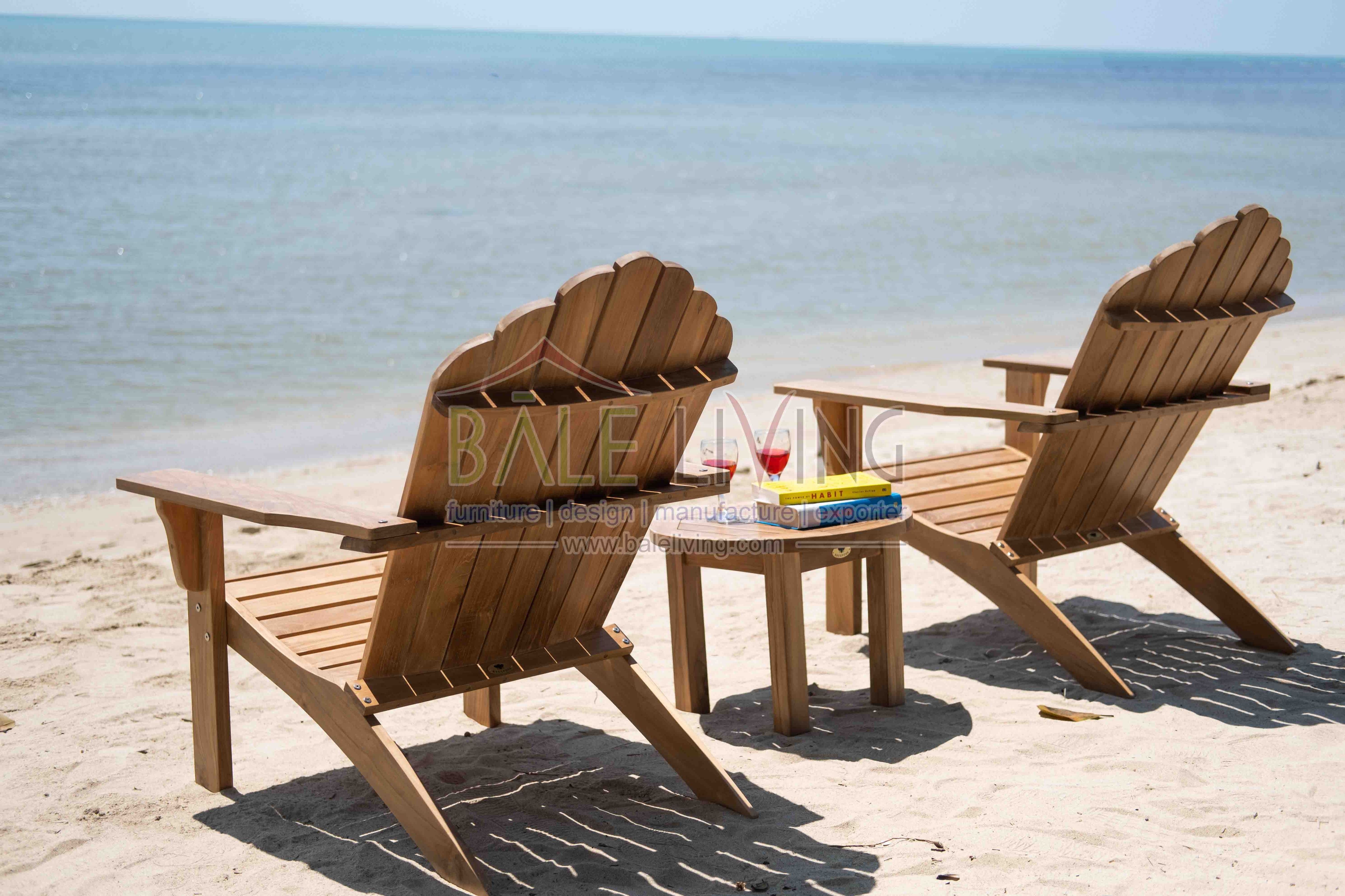 Wooden Beach Chair Dominica Adirondack Chair Teak Wood, Used For Beach Chair