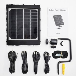 12V/9V/6V Solar Panel With Battery 8000mAh High Efficiency Portable Accessories Solar Panel Charger Outdoor For Trail camera