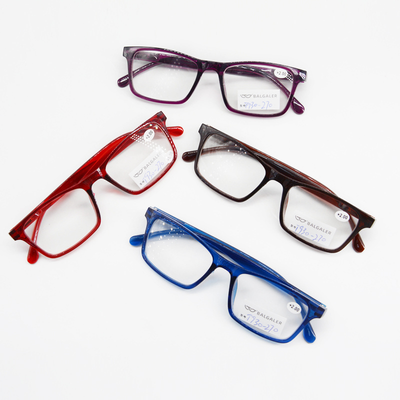 2023 Classic Square Plastic Frame Computer Glasses Cheap Customize Reading Glasses Anti Blue Light