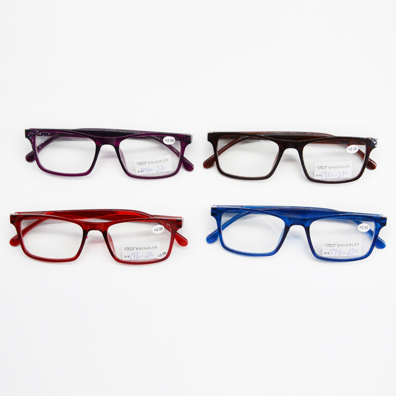 2023 Classic Square Plastic Frame Computer Glasses Cheap Customize Reading Glasses Anti Blue Light