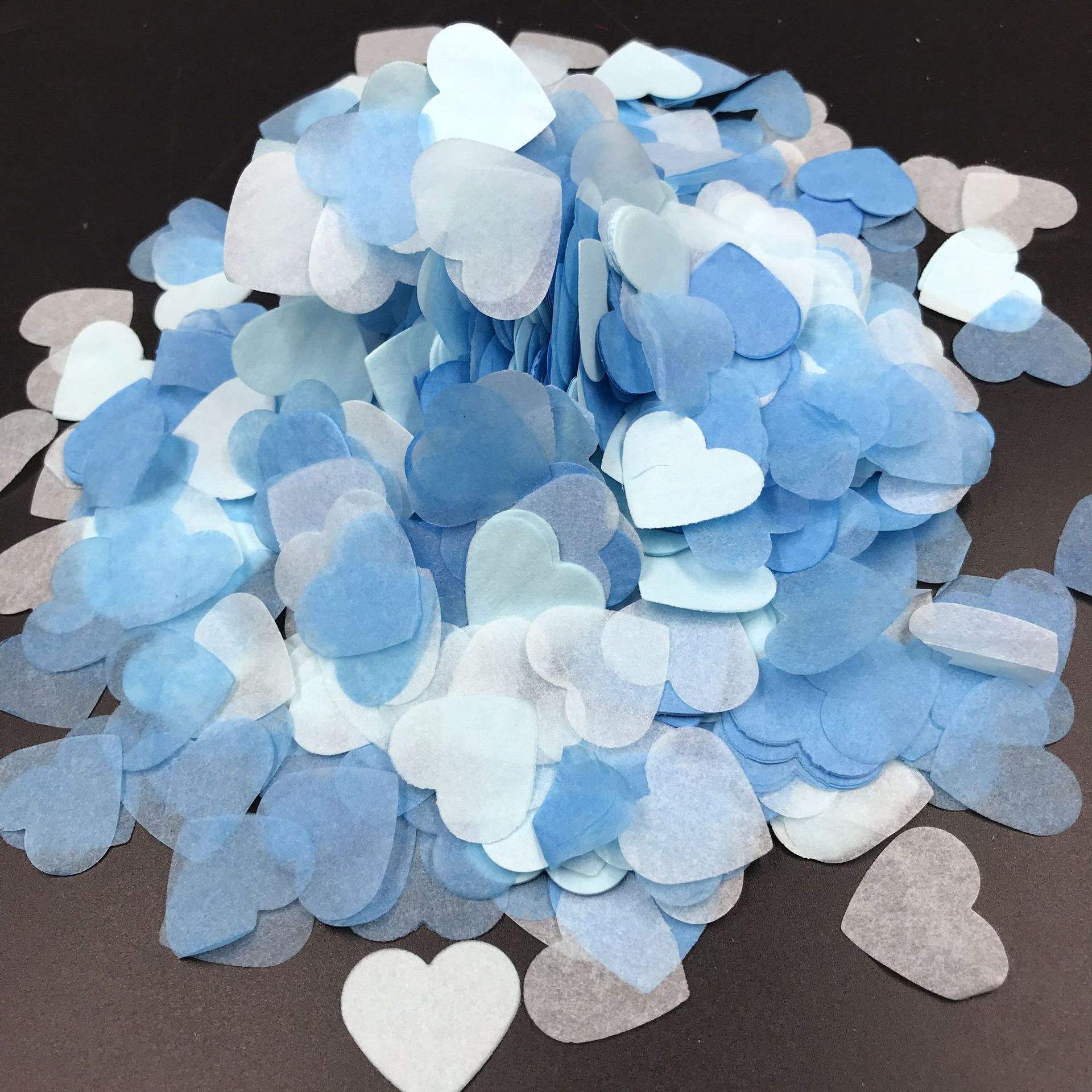 2023 New Arrivals Bulk Packed Biodegradable Round Tissue Pink Blue Confetti Paper