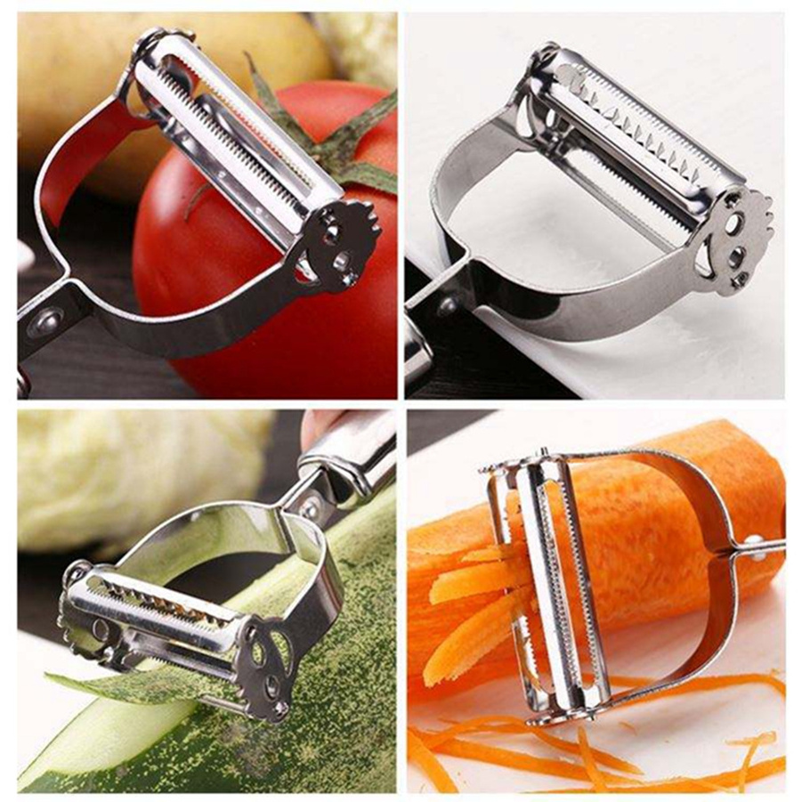 Goodseller Stainless Steel kitchen Gadget Grater Carrot Potato Melon Vegetable Fruit Julienne Peeler Vegetable Slicer 8230325