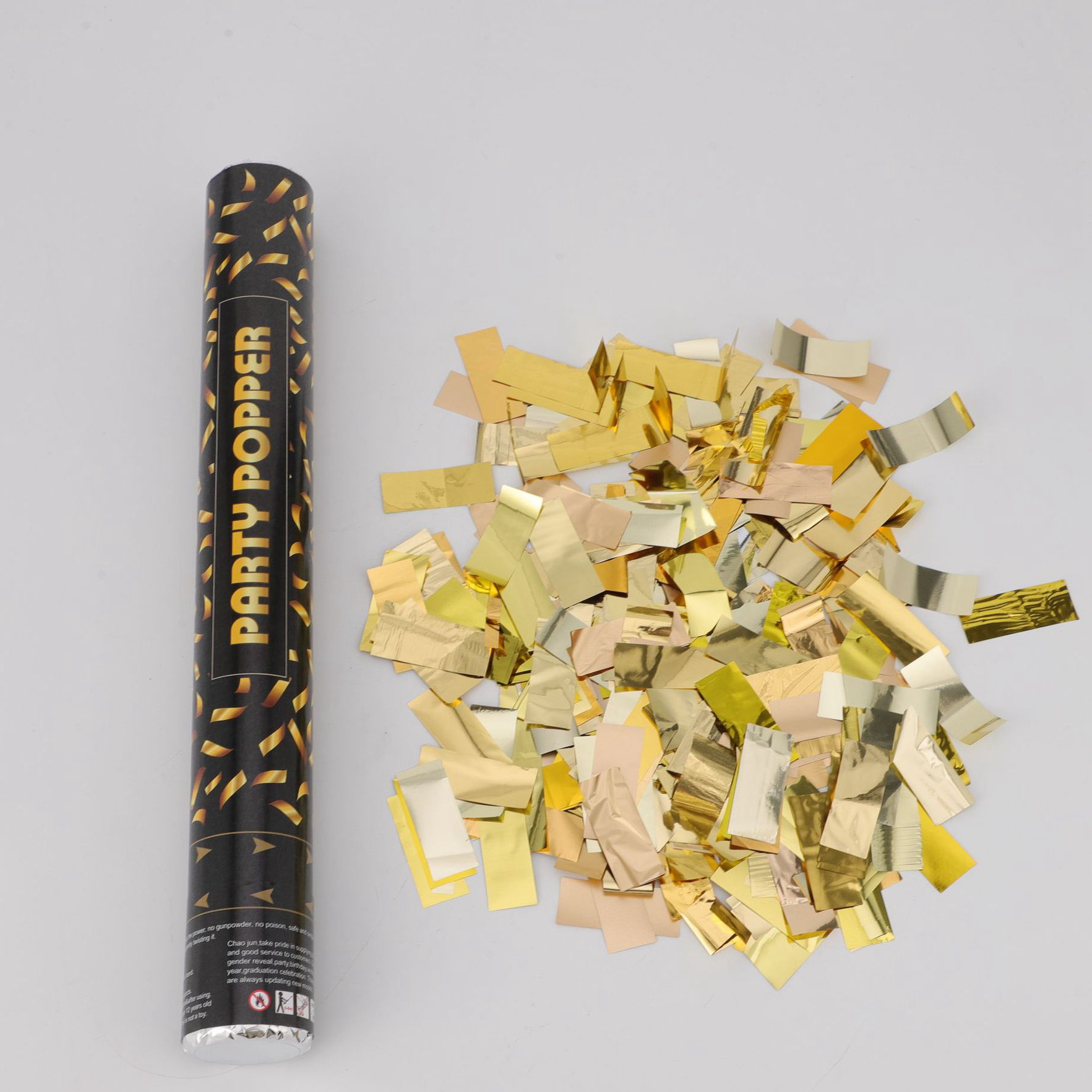 Goodseller  atmosphere supplies Fast Dispatch Confetti Cannon Biodegradable Gold Confetti Party Popper Handheld Confetti Shooter