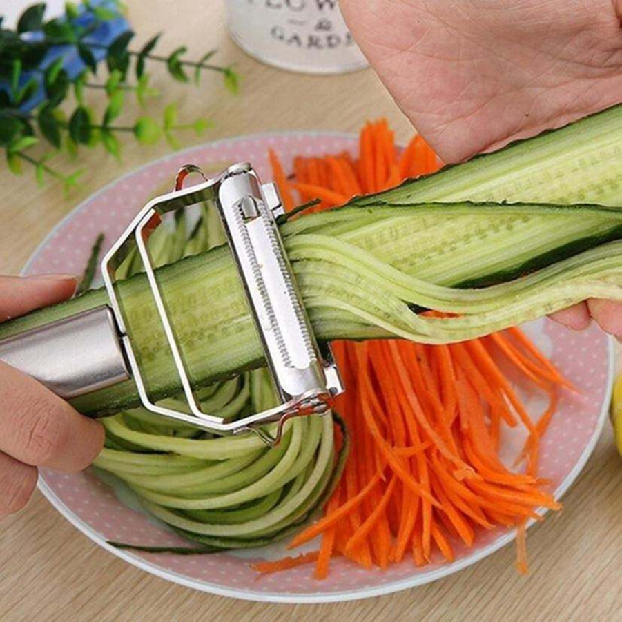 Goodseller Stainless Steel kitchen Gadget Grater Carrot Potato Melon Vegetable Fruit Julienne Peeler Vegetable Slicer 8230325