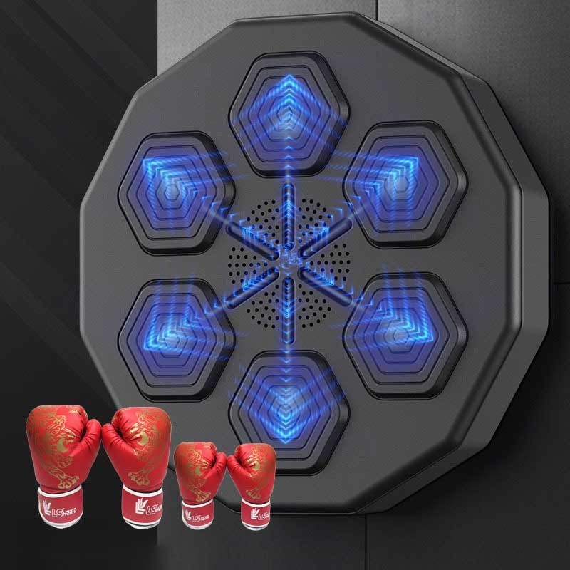 Electric Home Interactive Intelligent Music Boxing Target Trainer Dummy Punch Machine Wall Mounted Smart Music Boxing Machine