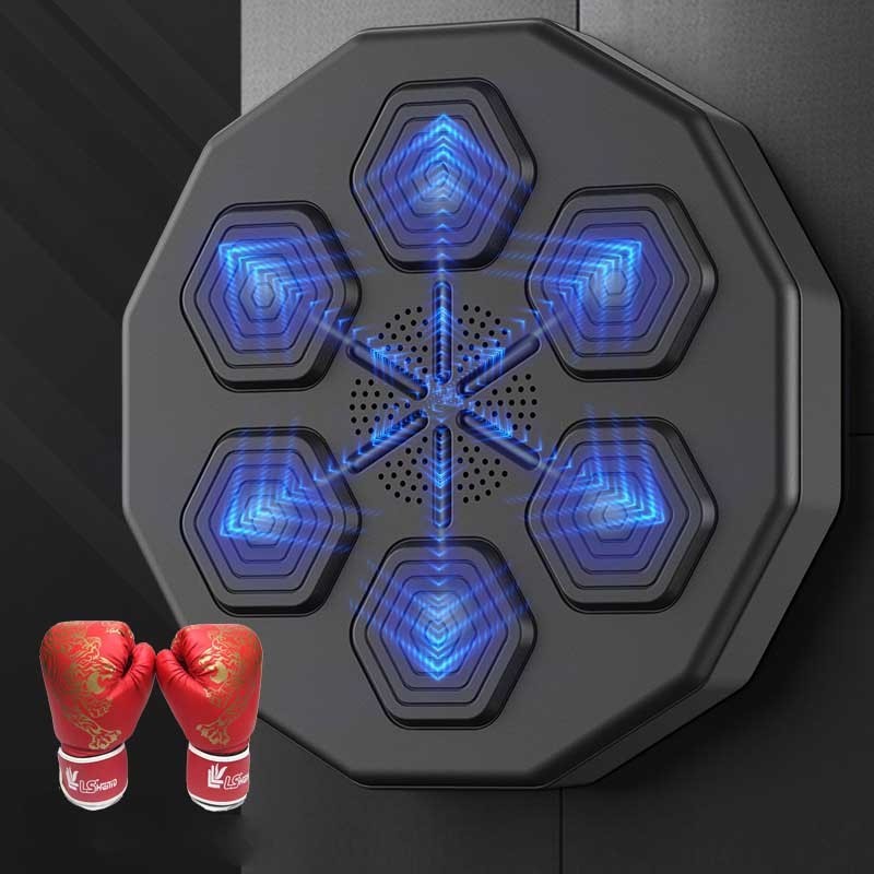 Electric Home Interactive Intelligent Music Boxing Target Trainer Dummy Punch Machine Wall Mounted Smart Music Boxing Machine