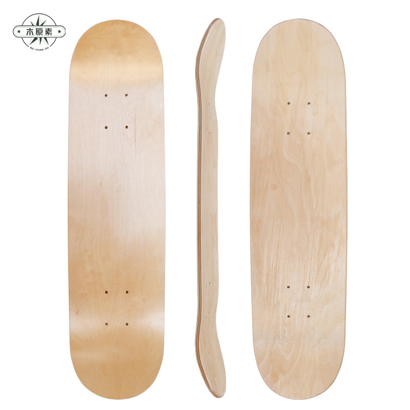 China Cheap 31*8inch  custom pro wooden blank maple skate board decks for skateboard