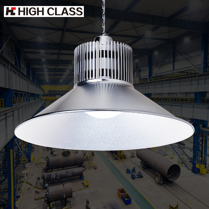 China Manufacturers Hot Sale  Aluminum High lumen Unique IP44 Waterproof 50W LED High Bay Light