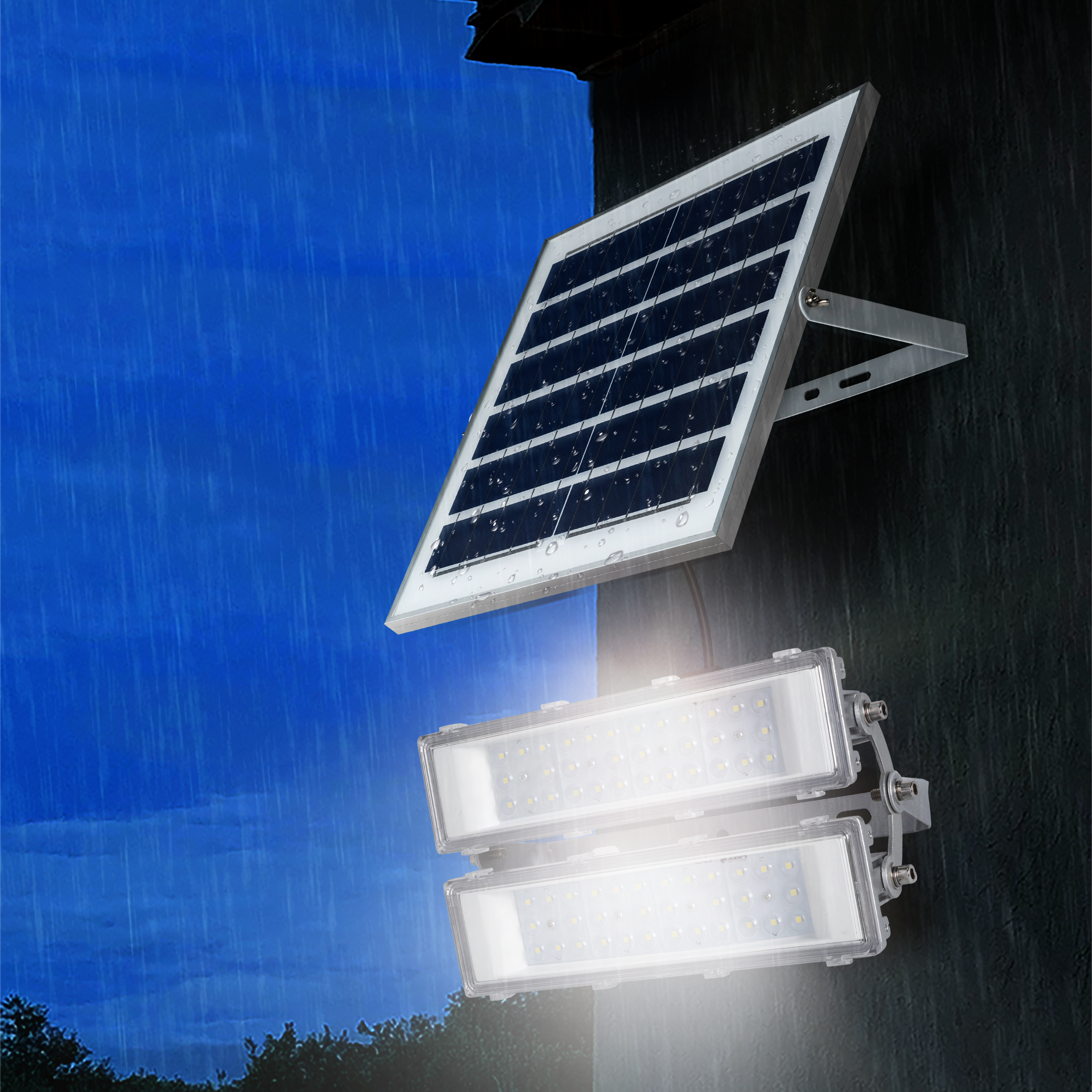 HIGH CLASS Industry 4.0 unique high lumen outdoor camping garden 50 100 watt led solar flood light