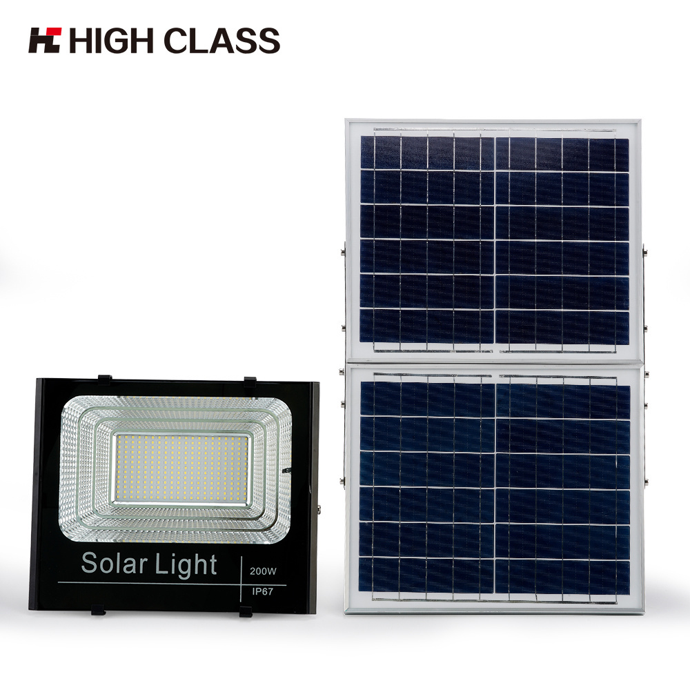 HIGH CLASS patent products Industry 4.0 Aluminum waterproof mini 60watt 100watt 200Watt solar led flood light