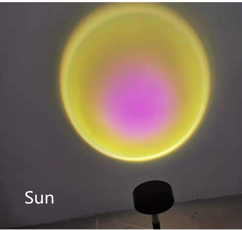 HIGH CLASS Living Room Bedroom USB chargeable Rainbow Night Light Modern Sunset Projection Led table Light